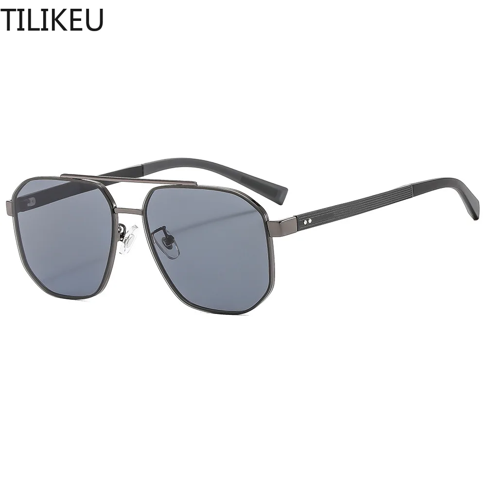 Aluminum Magnesium Alloy Frame Sunglasses Polarized Sunglasses Outdoor Sun Protection UV400 Level Protection Men's Sunglasses