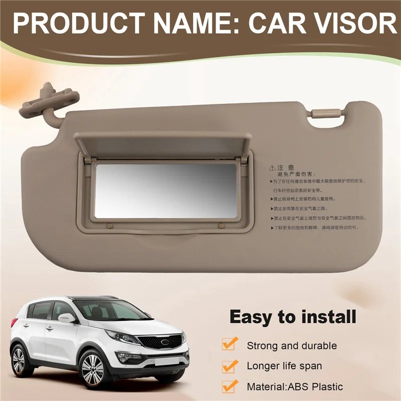 

Sunvisor Vanity Mirror For Kia Sportage Sun Visor Accessories 852021F010EZ