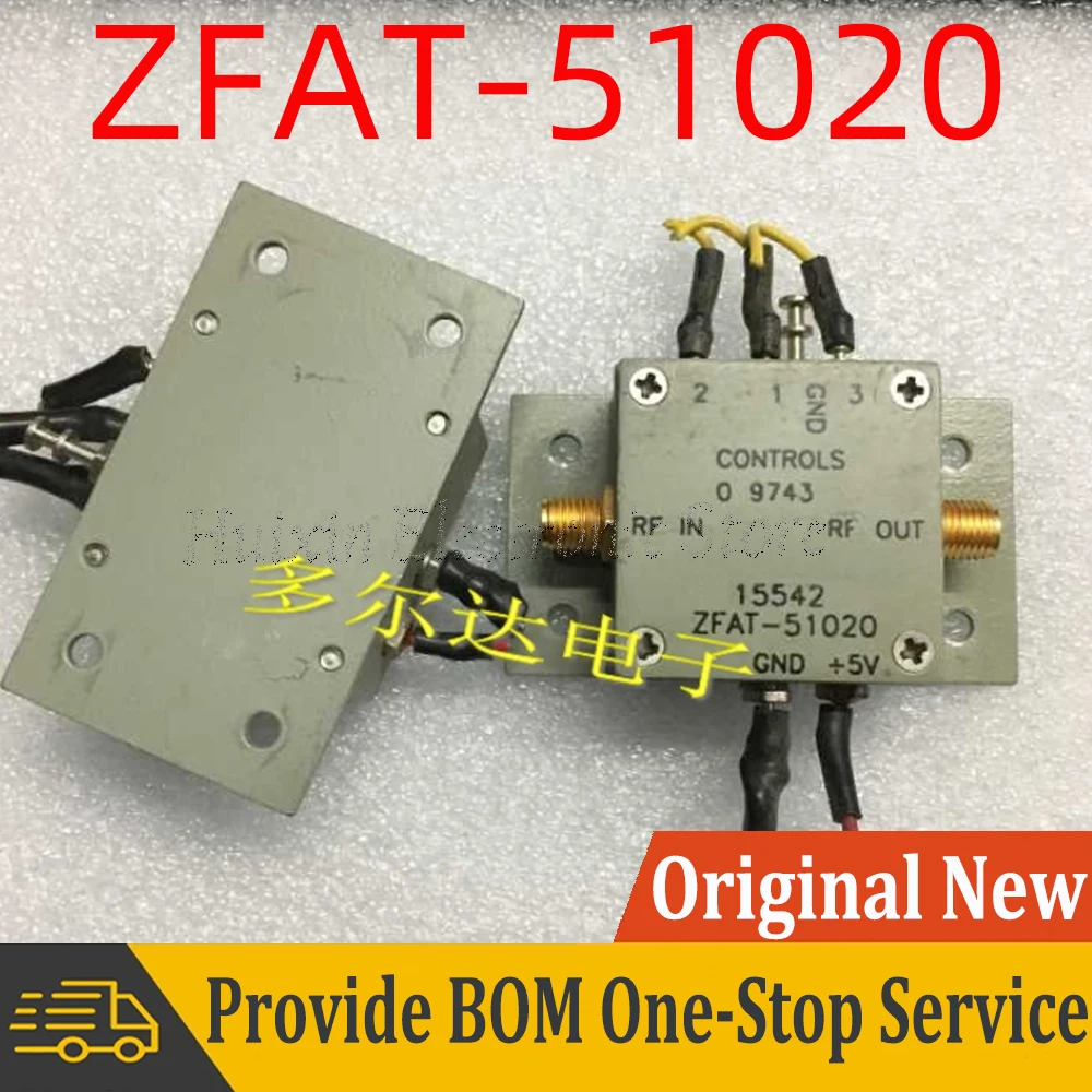 1pcs ZFAT-51020 ZFAT 51020 35 dB Precision Digital Step Attenuator 10 - 1000 MHz 50Ω 50ohm SMA Connector  TTL Control Pin Diode