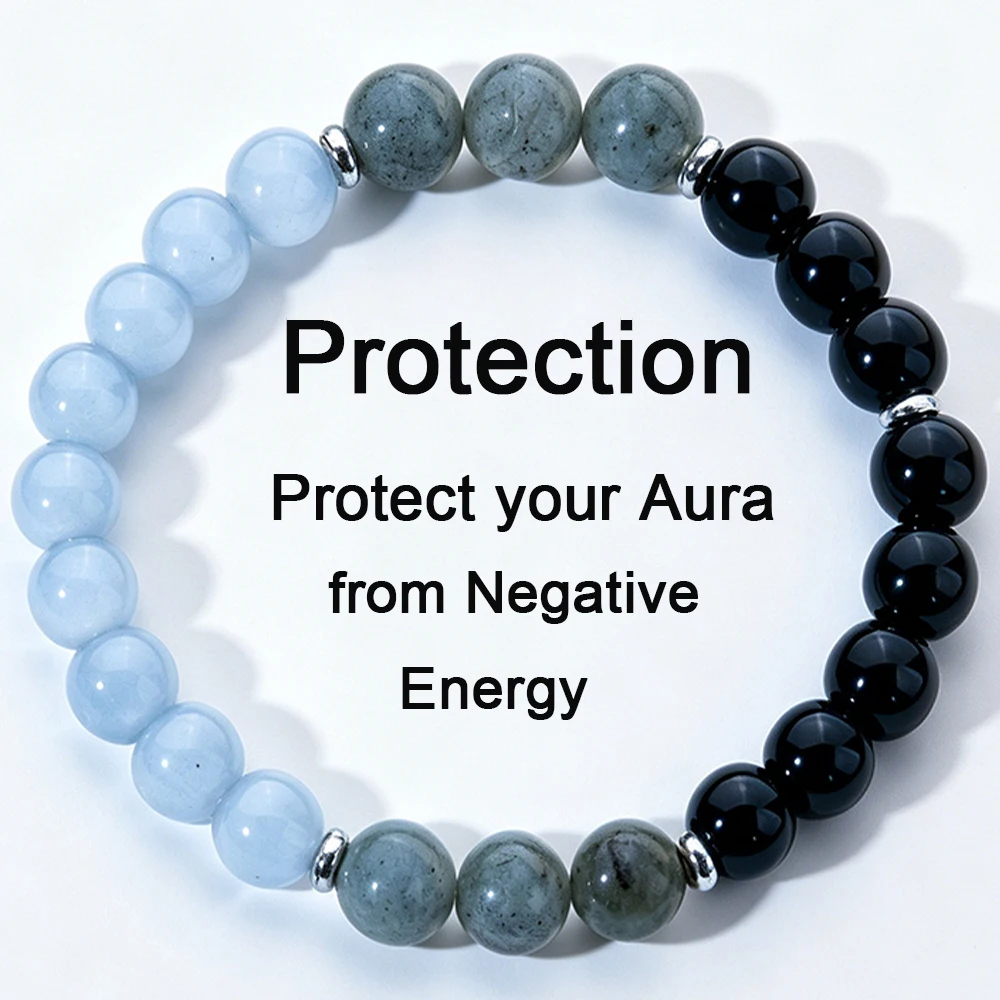 8mm Natural Stone Bracelet For Women Men Lucky Wealth Beaded Bracelet For Good Luck Attract Protection Bracelet Jewelry Gift