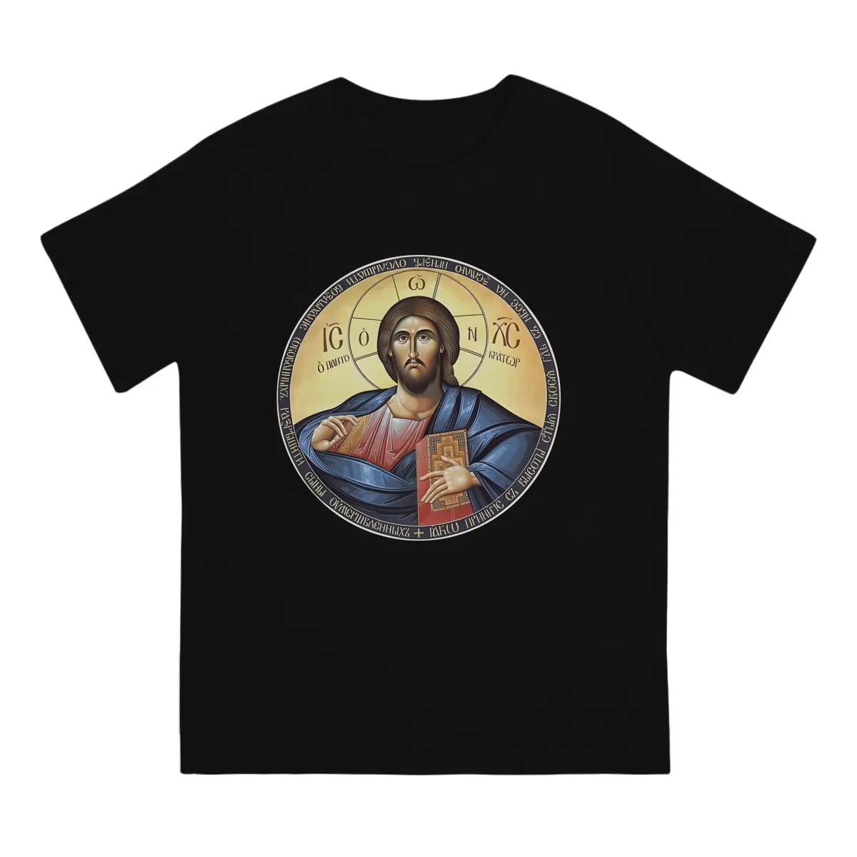 Maglietta da uomo di gesù cristo Pantocrator icona ortodossa maglietta distintiva felpe originali Hipster