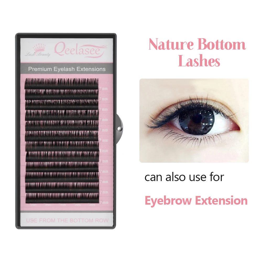 Qeelasee Bottom Volume Lashes Untere Wimpern Unterwimpernverlängerungen 5/6/7mm Kurze Wimpern Augenbrauen-Wimpern Make-up Maquillaje Cilios – Detail 2