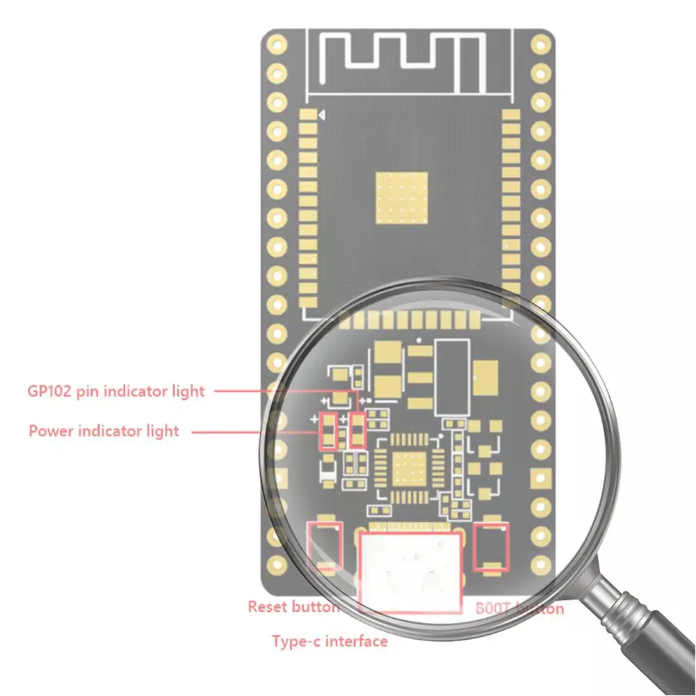 

ESP32--32 CP2102 Development Board WiFi Bluetooth-compatible Wireless Module 2412-2484MHz for Smart Home Mobile IoT