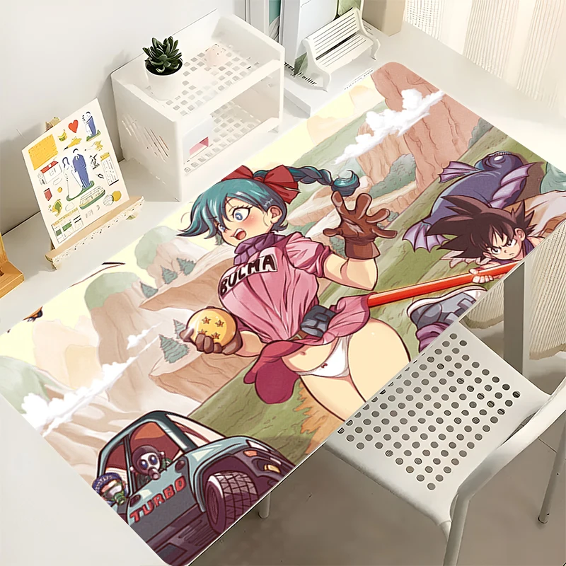 

Mouse Pad PC Accessories Keyboard Pad Office Desk Mat Dragon Ball Bulma Anti Slip Mousepad Large Gaming Mats Rubber Extended Pad