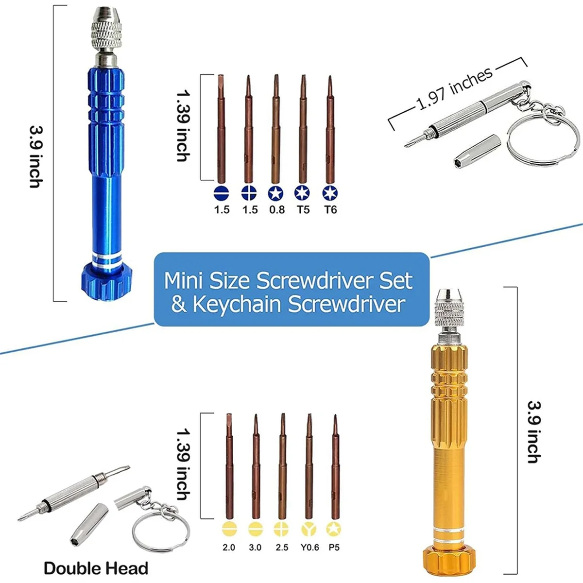 Portable Glasses Screwdriver for Eyeglass Repairing, 13 in 1 Multifunctional Precision Screwdriver Set for Sunglasses