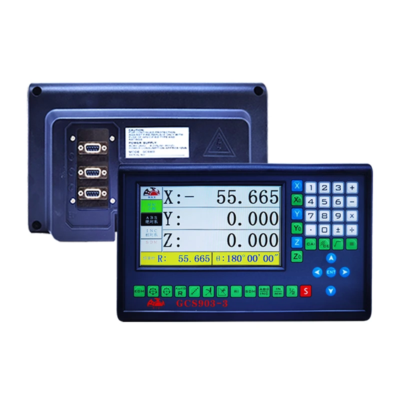 Large 3 Axis LCD DRO Digital Readout GCS903 with 3 PCS 0-1000mm Linear Scale Linear Encoder Digital Ruler For Mill Dro Lathe Dro