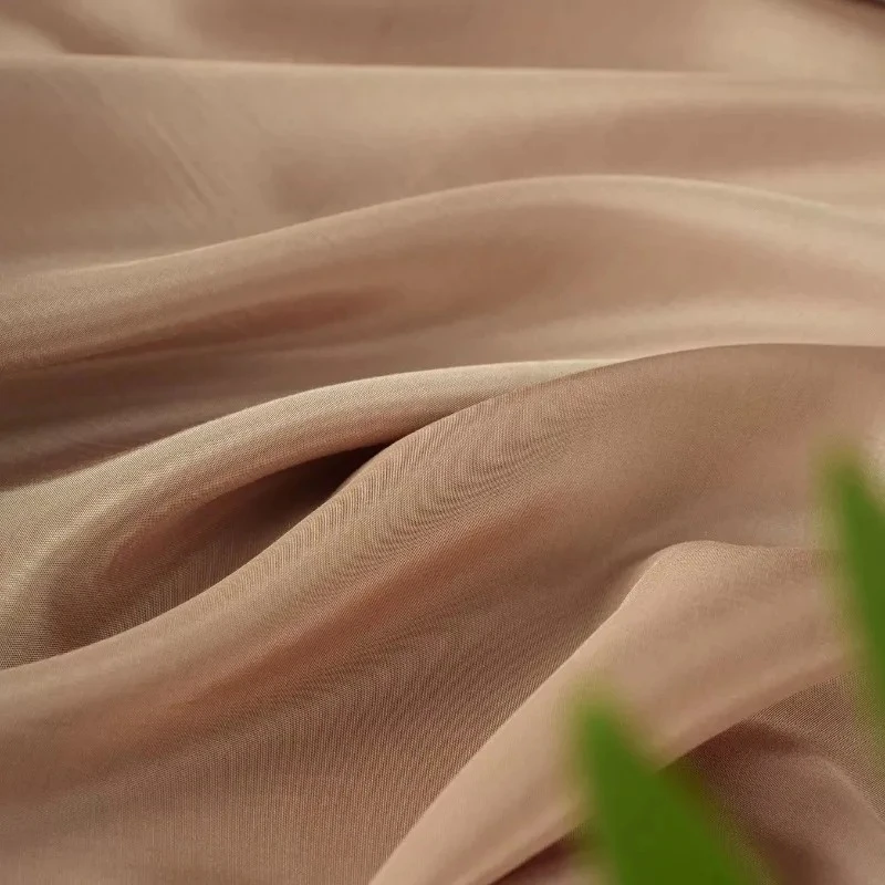 1meter Nude Lustrous Silk Cotton Fabric Soft Skin Friendly Summer for Summer Shirt Dress Hanfu Lining DIY Sewing Accessories