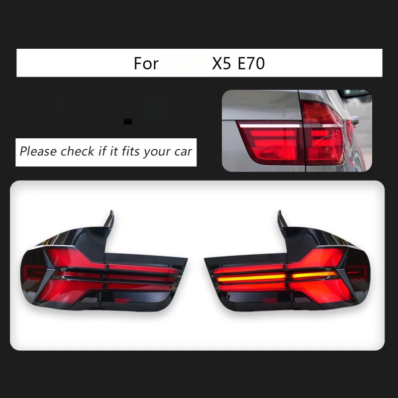 

New Upgrade Modified For X5 E70 LED Taillights 2007-2013 Dynamic Signal Tail Lamp Auto Accessories