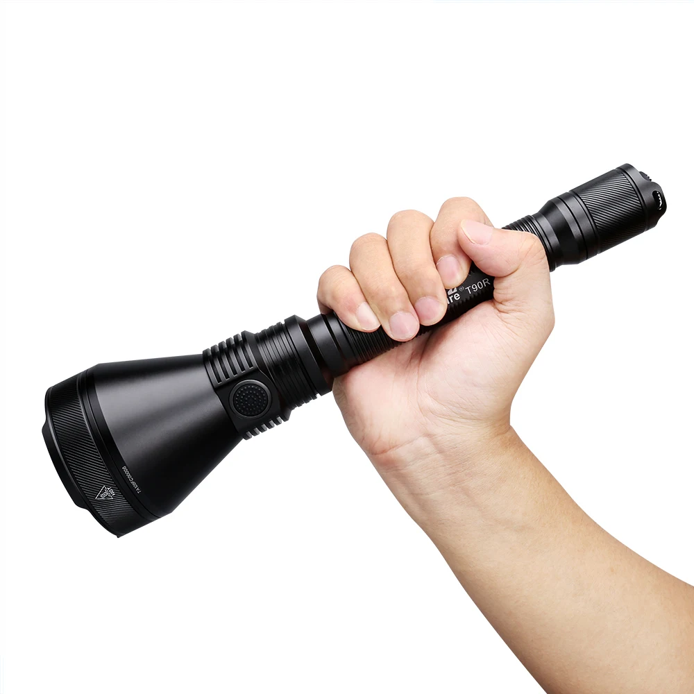 T90R Flashlight Type-C USB Rechargeable Torch Light Long Range 1.6KM Beam Distance Hunting Flashlight