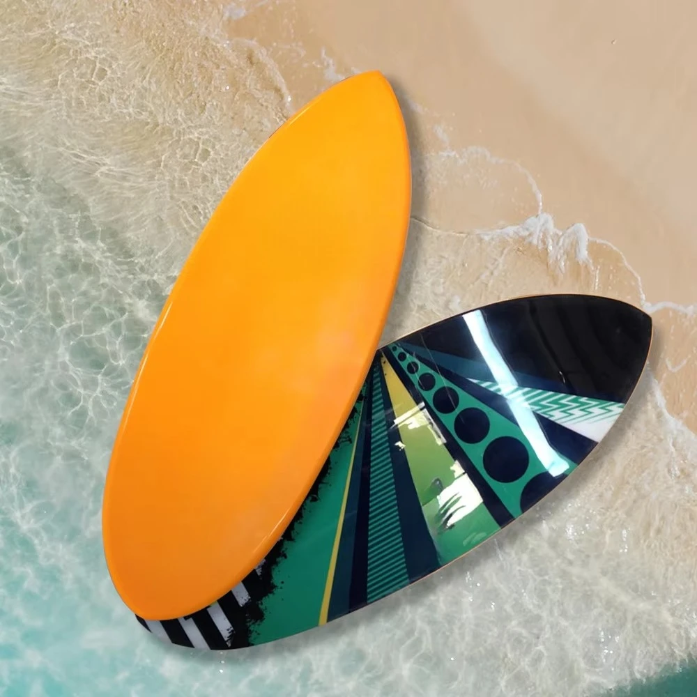 

44" 48" 52" Carbon Fiber Skimboard Fiberglass Epoxy Foam Surfing Water Sports Surfboard Skimboard