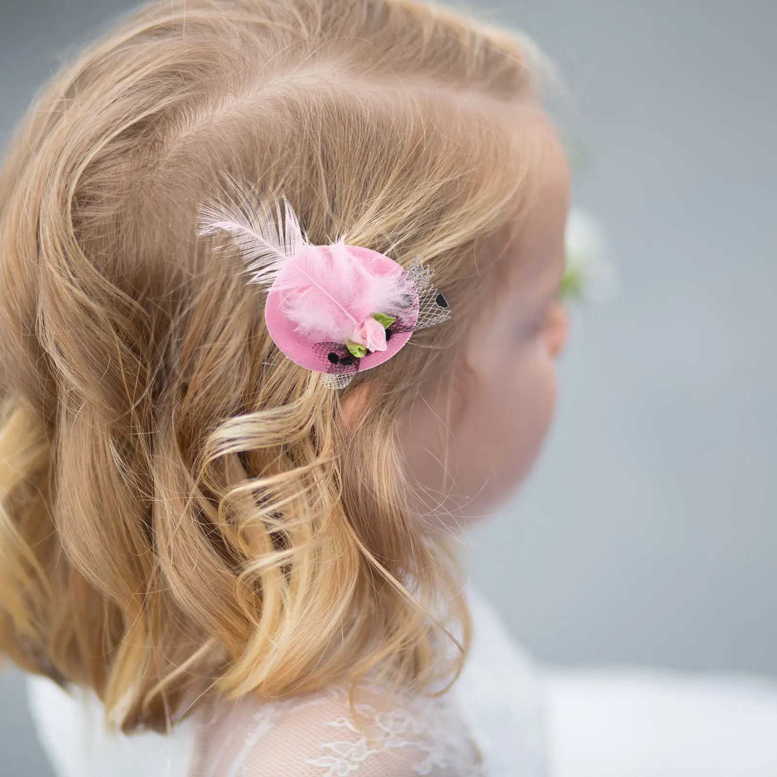 

12 Pcs Hat Hairpin Birthday Child Bonnet Hats Clips for Girls Party Stuff Accessories Little