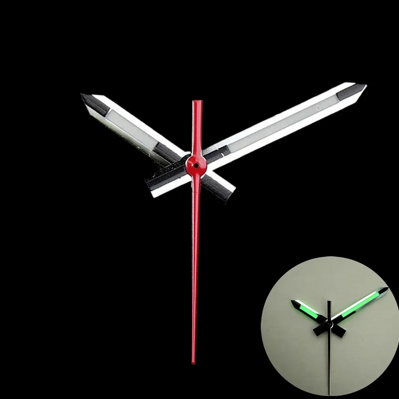 يد ساعة مضيئة لامعة للحركة ، مصقول ، فضي ، برتقالي ، C3 ، أخضر ، أصفر ، جودة عالية ، تعديل ، Nh35A ، Nh36A ، 12*12*8 #1