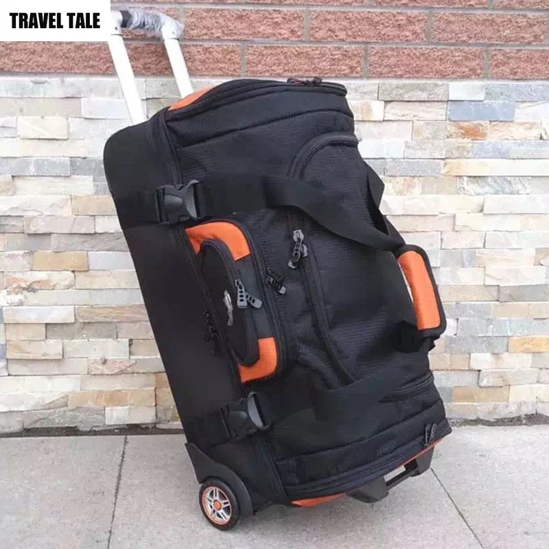 TRAVEL TALE-Grand sac à roulettes pour hommes et femmes, grande capacité, bagages de voyage pour vêtements, 27 po, 32 po