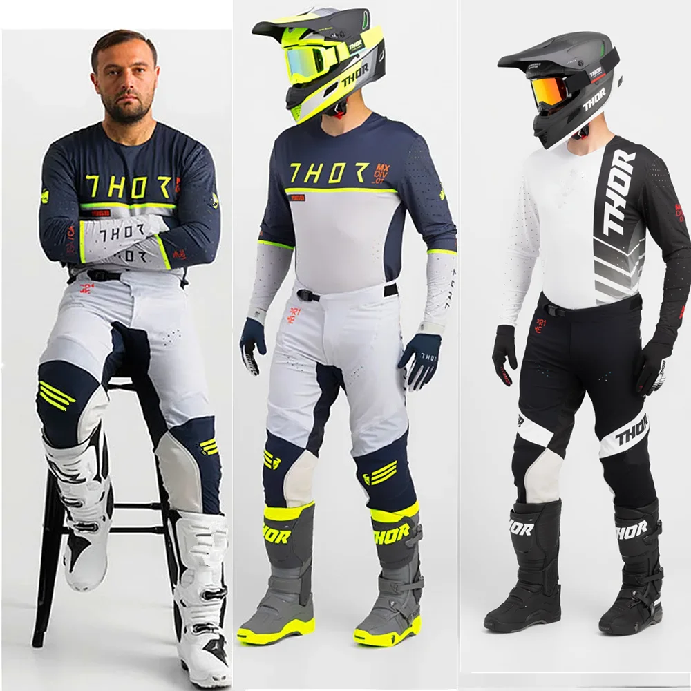 thor MX Combos Motocross Gear Set Off Road Moto Jersey Set Dirt Bike Kit Motorcycle Suit