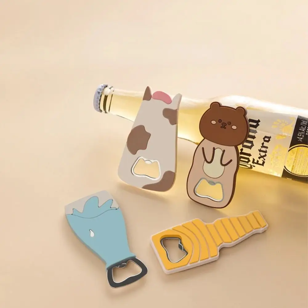 

Kitchen Supplies Magnet Cartoon Bottle Opener Refrigerator Sticker Cute Beer Opener Creative Beer Opening Tool Home