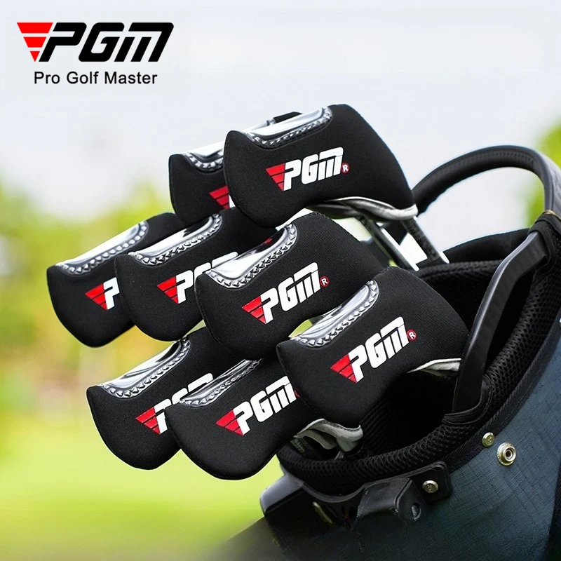 

PGM 8 шт. клюшки для гольфа, чехол на голову, утолщенные утюги для предотвращения столкновений, универсальные прозрачные верхние чехлы, окно GT004