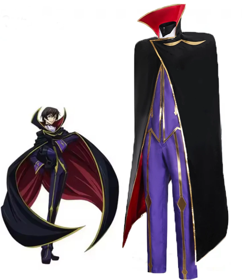 

2025 Code Geass Cosplay Anime Lelouch of the Rebellion R2 Costume Zero Outfits Cosplay Costume Disguise Performance Wear