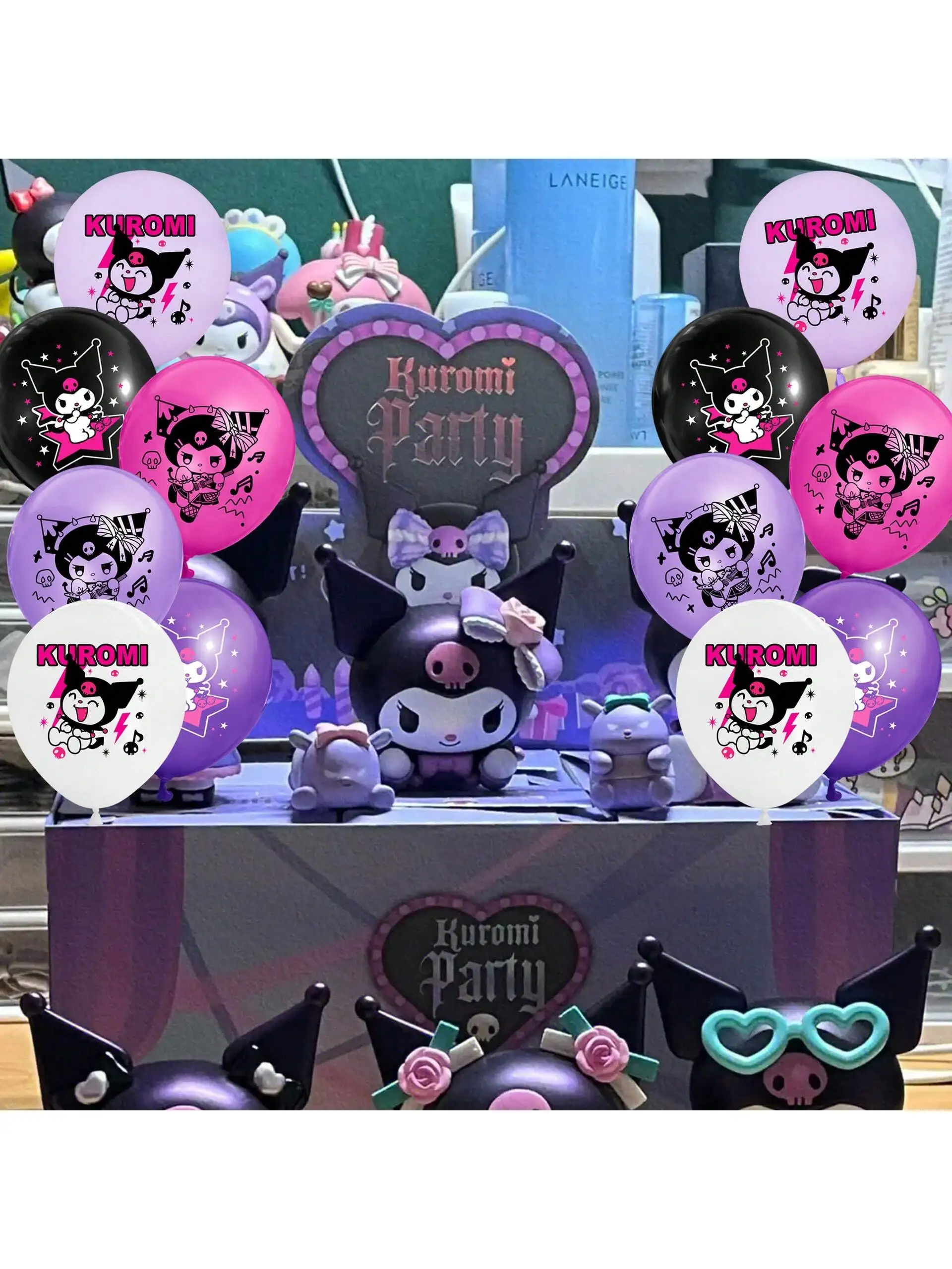6/12 قطعة بالونات سانريو كورومي Kawaii أنيمي الكرتون لطيف حفلة عيد ميلاد بالونات اللاتكس لوازم الديكور بالجملة #2