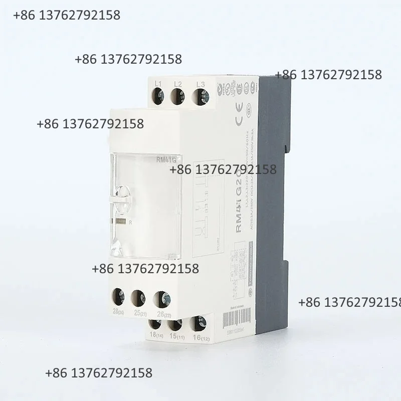 3 Phase Sequence Monitoring Relay, Short Phase & Over Voltage Protector Compatible With RM4TG20 RM4TR32 RM4 Series Control Relay