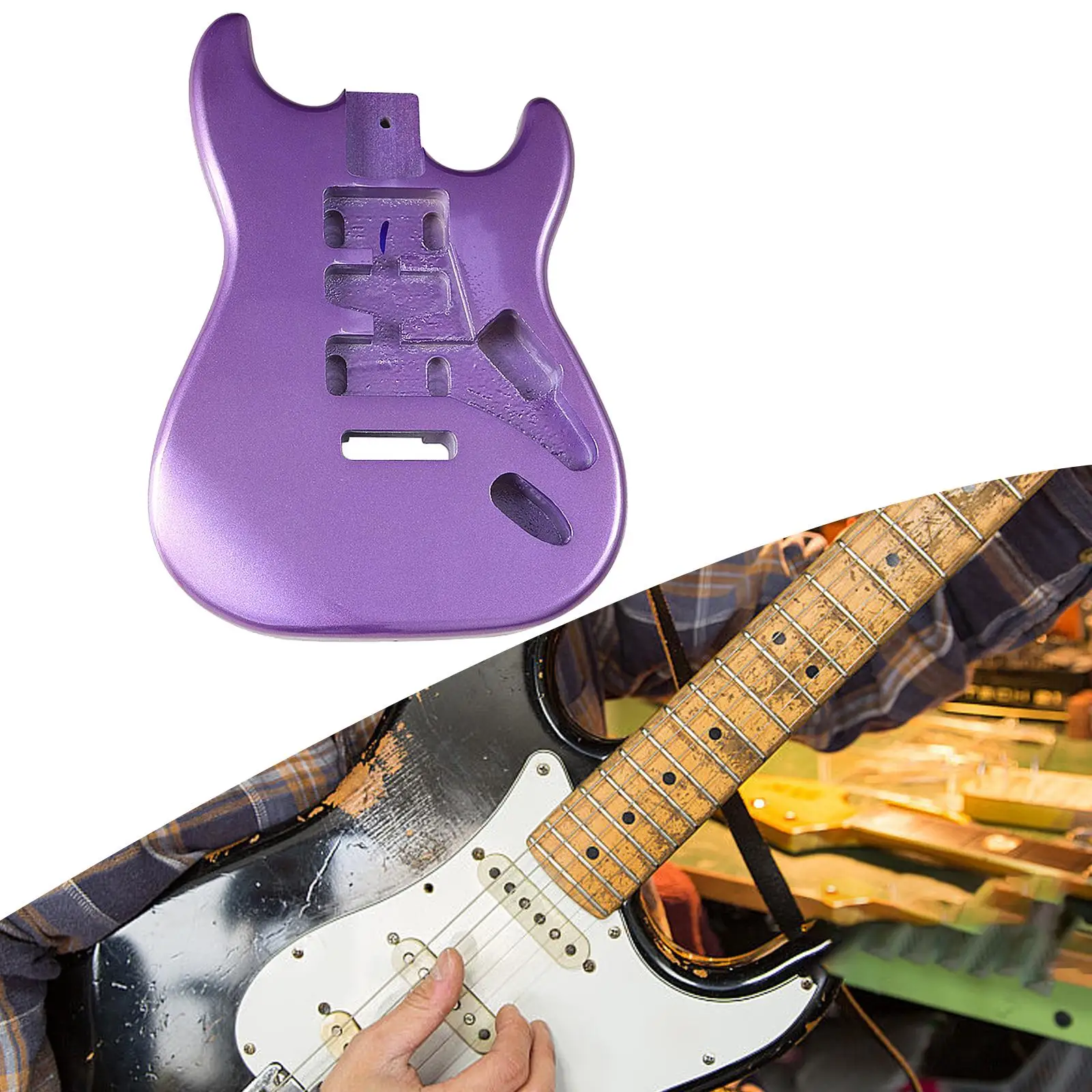 Electric Guitar Body Playing Accessories Guitar Accessory DIY DIY Guitar Part Guitar Barrel for DIY Craft Lovers Guitar Luthiers