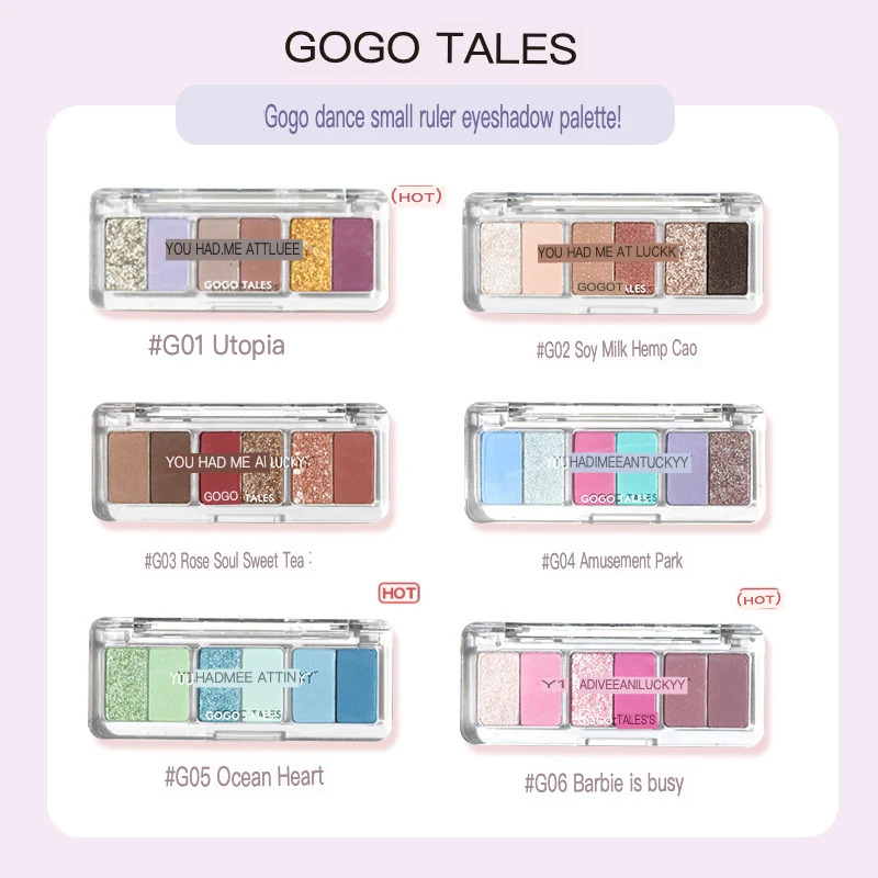 Gtales Goge Dance Eye Shadow Utopia Pink Purple Gold Matching System Low Saturation Color Summer