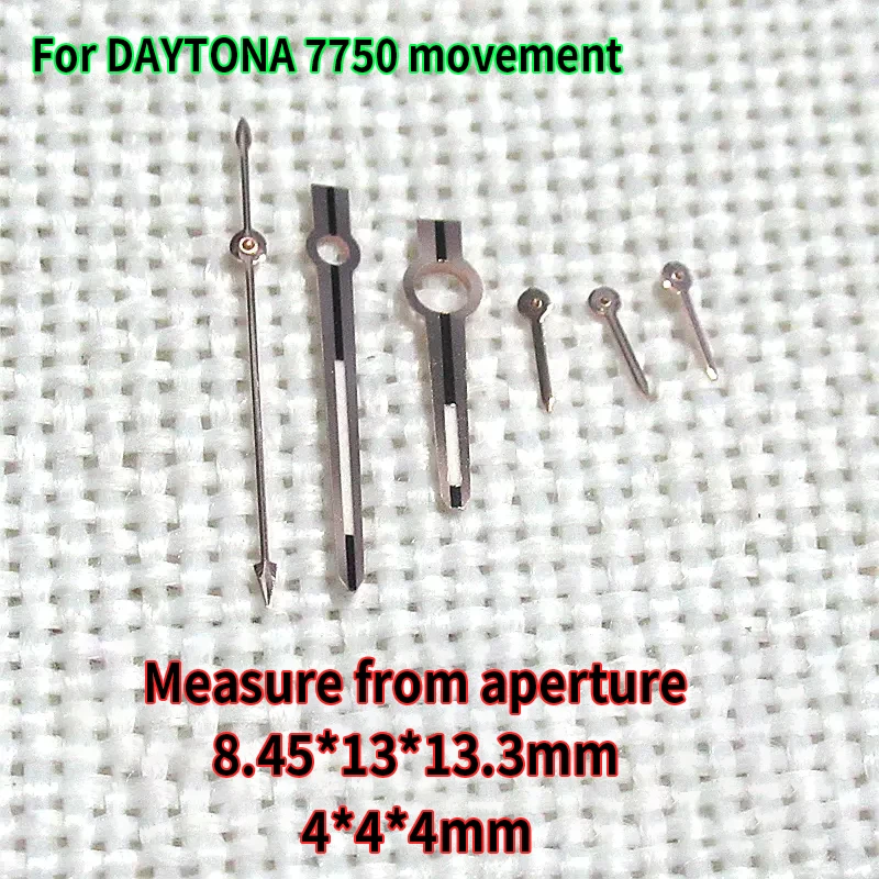 7750 Watch Hour Minute Second Hands Watch Clock Hand Set Repair Replacement Parts Pointer Needle for Daytona Movement Accessory