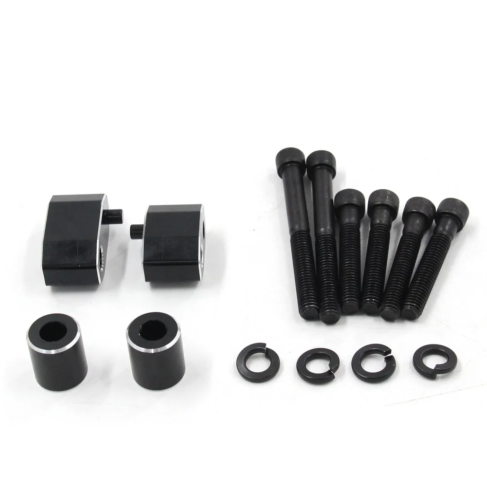 

For Long-distance Riding Black Floorboard Spacer Kit Floorboard Extension Drive Expander Kit Lightweight And Sturdy