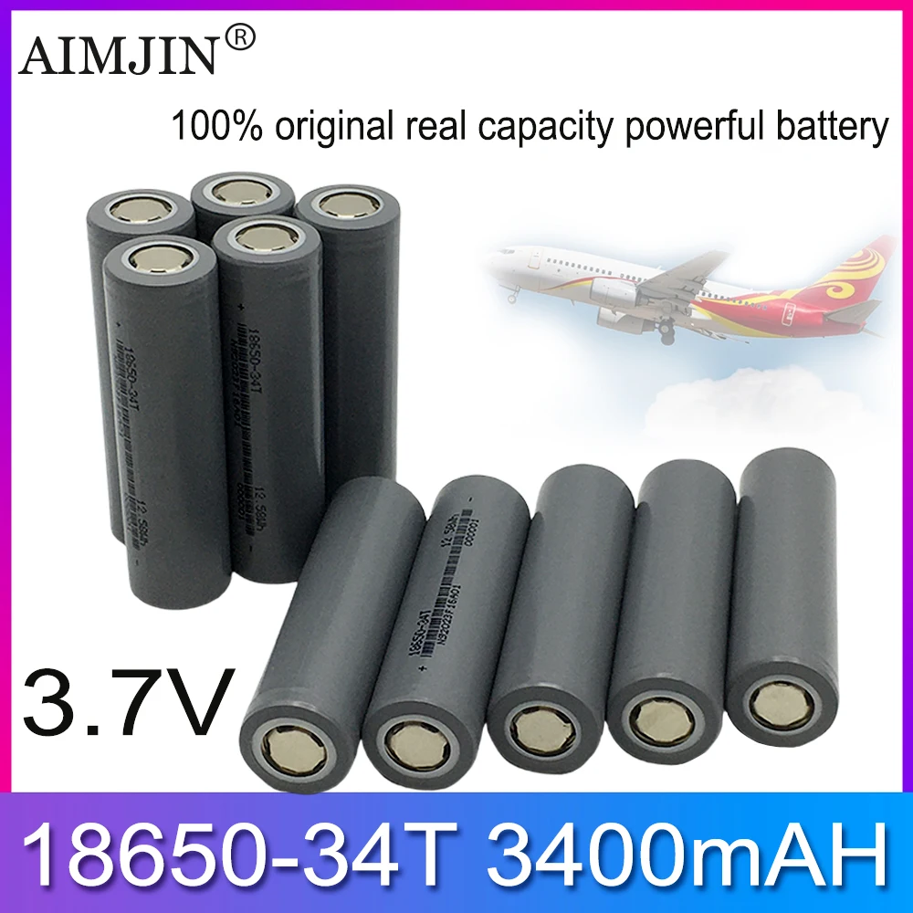 

18650 3.7V 3400mAh 100% Original Rechargeable Battery For Our 18650 Toys, Tools, 9 LED mini flashlight etc