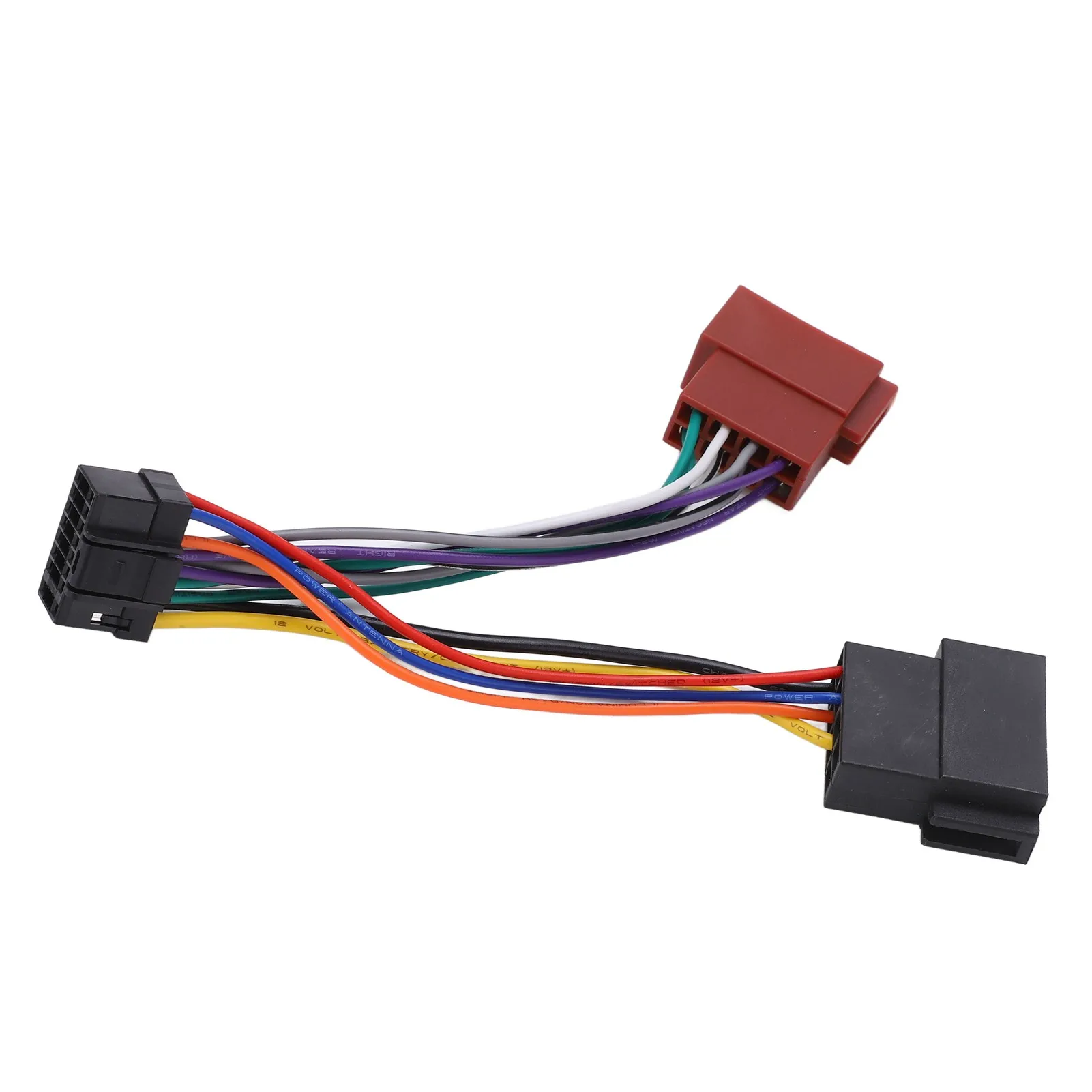 ISO الأسلاك تسخير موصل قابس مهايئ 16 دبوس ل جبال الألب سيارة ستيريو راديو تسخير التوصيل والتشغيل كابل مقاومة للحرارة