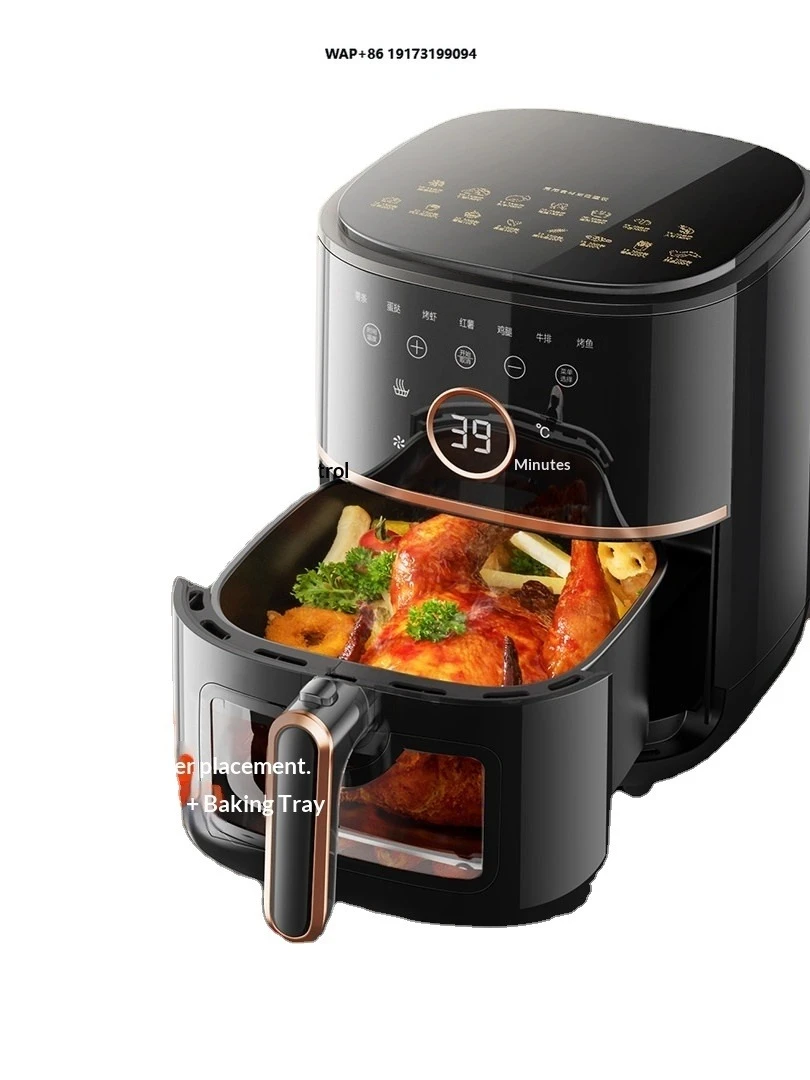 German Imported Air Fryer Visible Smart Touch Screen Control Oil-Free Non-Stick Pan Liner  2024 New Model Oven