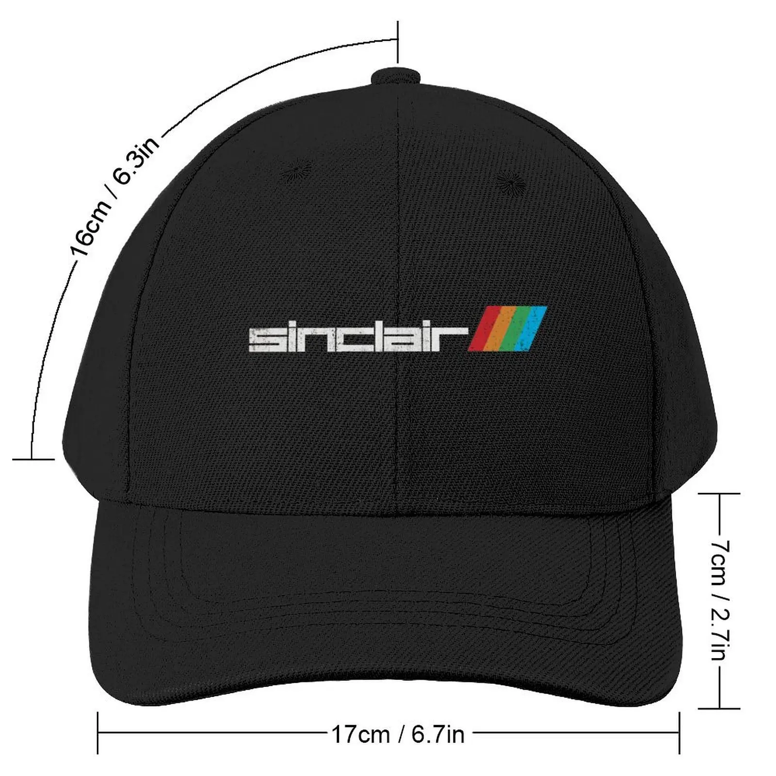 Sinclair (ZX Spectrum) Retro Video Game Company Logo with Weathered Effect Baseball Cap Golf Hat Man sun hat Women's 2024 Men's