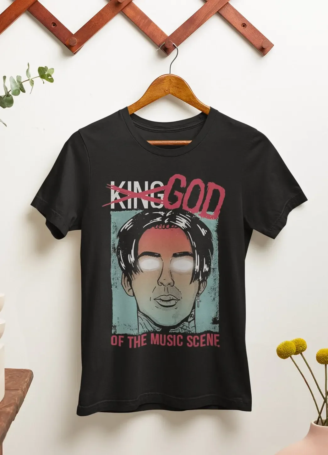 Falling in Reverse T-shirt God of the Music Scene Metal Music Shirt Ronnie Radke Popular Monster Unisex Cotton Tee