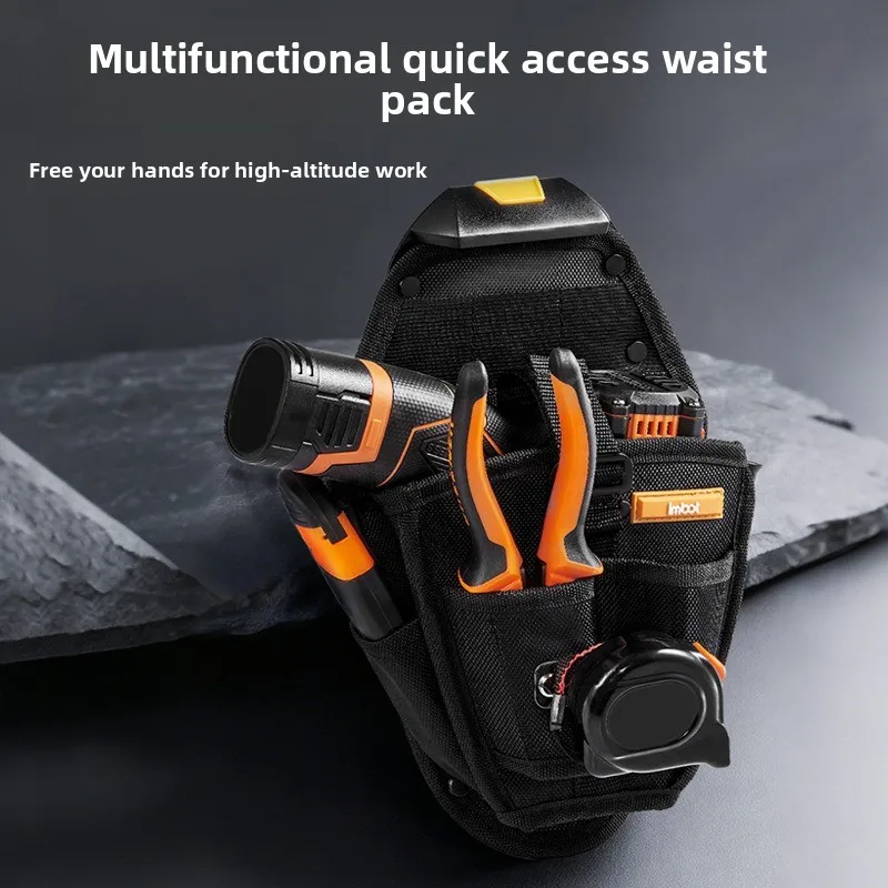 Multi Purpose Tool Waist Bag Tool Kit Wear-resistant Electrician Bag Hanging Waist Tool Storage Bag Electric Drill Quick Hanging