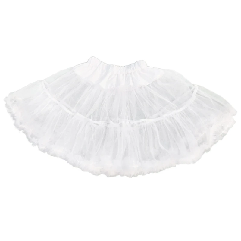 Elastic Waist Petticoat Soft Tulle Underskirt Ruffle A Line Skirt Under Dresses Dropshipping