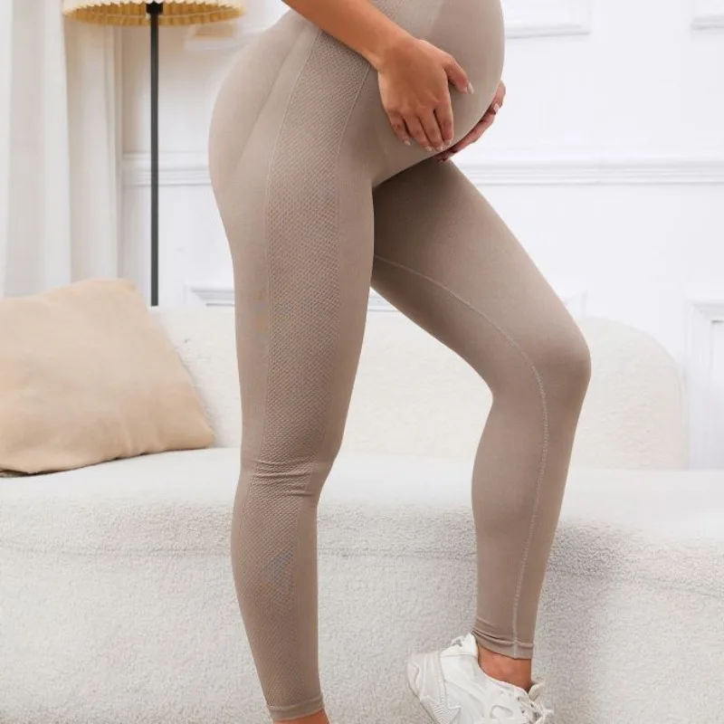 Spring and Autumn Wear with Small Legs High Waist and Leggings for Fashionable Early Pregnancy Pregnant Women's Pants for