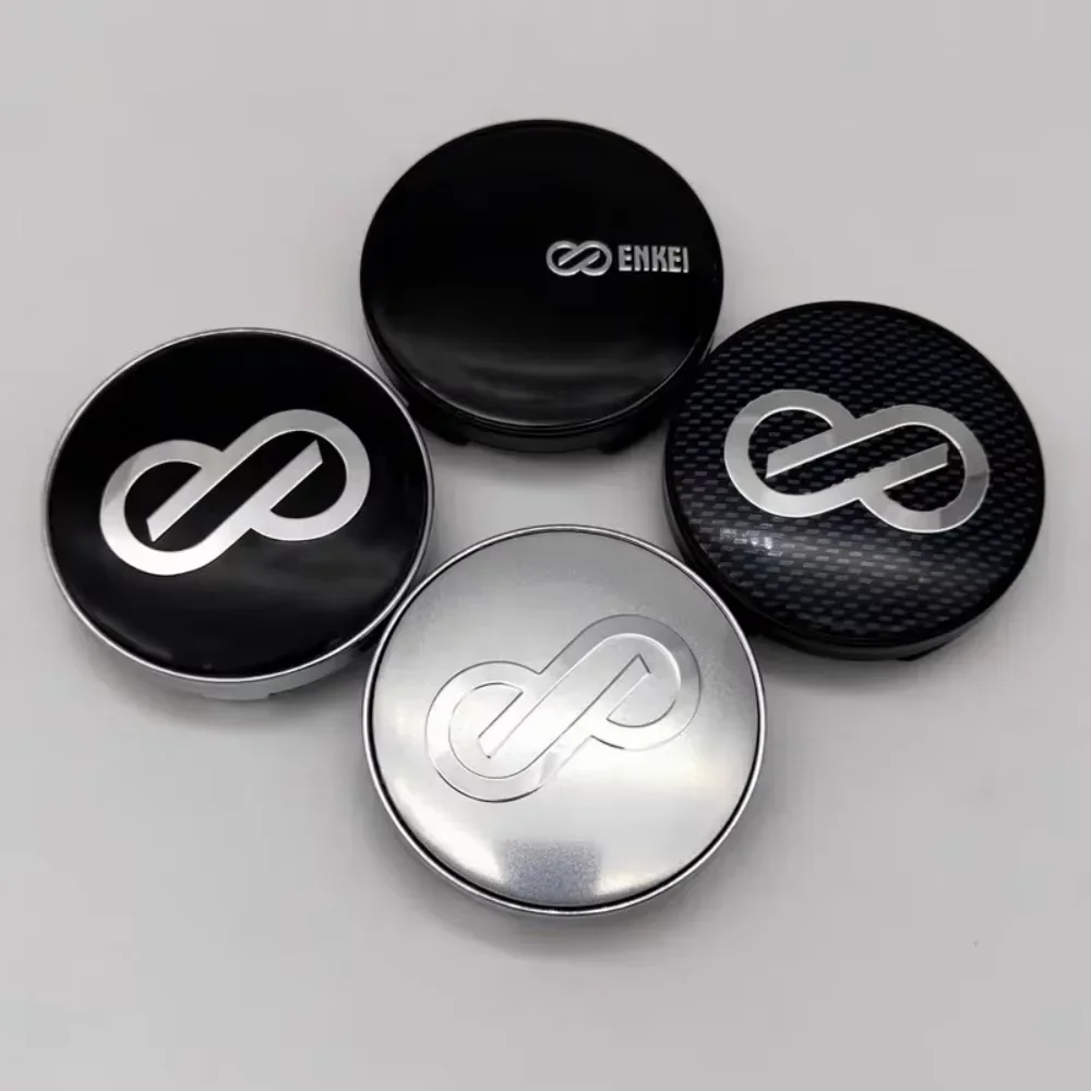 

4pcs 56mm 60mm Car Wheel Center Caps With ENKEI Badge Logo Rim Hubcaps Cover ENKEI Emblem Styling Accessories for BMW BENZ Ford