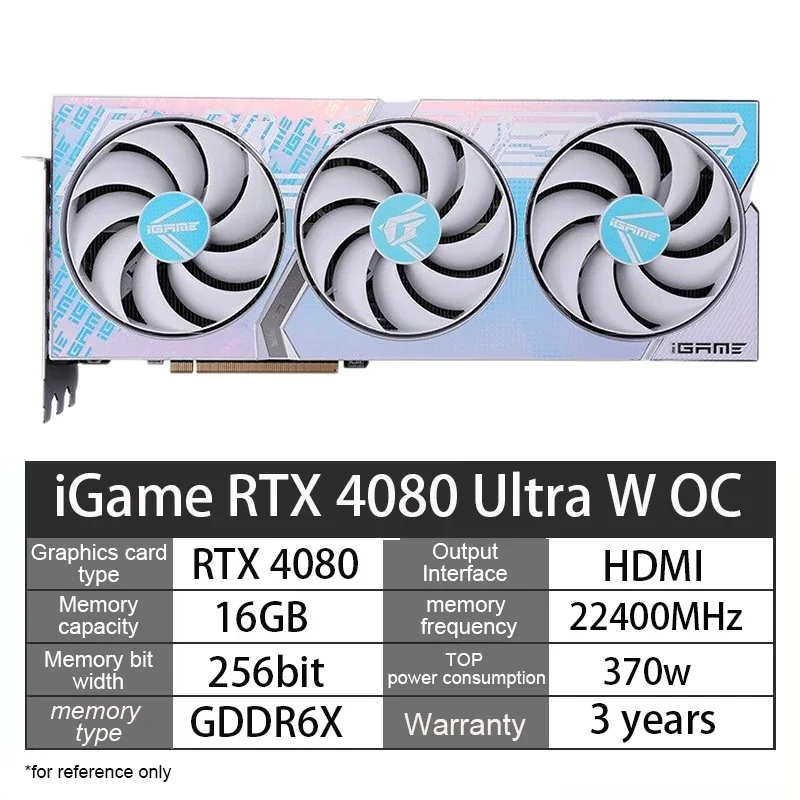 Colorful RTX4080 16GB W OC Desktop Computer GPU NVIDIA GeForce Graphics Card RTX 4080