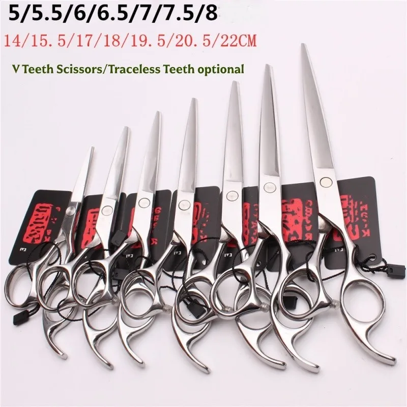 

Beauty Flat Scissors Natural Teeth Clipper5.0-7.0Pet Dog Hair Scissors Barber Specific Bangs Scissors Hair Brush Styling Cutting