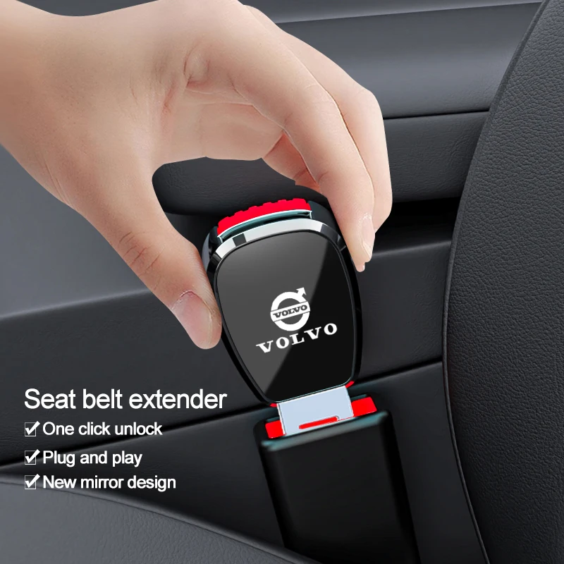 Car Seat Belt Clip Extender Safety Seatbelt Extension Plug Auto Accessorie For Volvo V60 V40 XC90 S60 C30 XC60 V50 XC40 V90 EX90