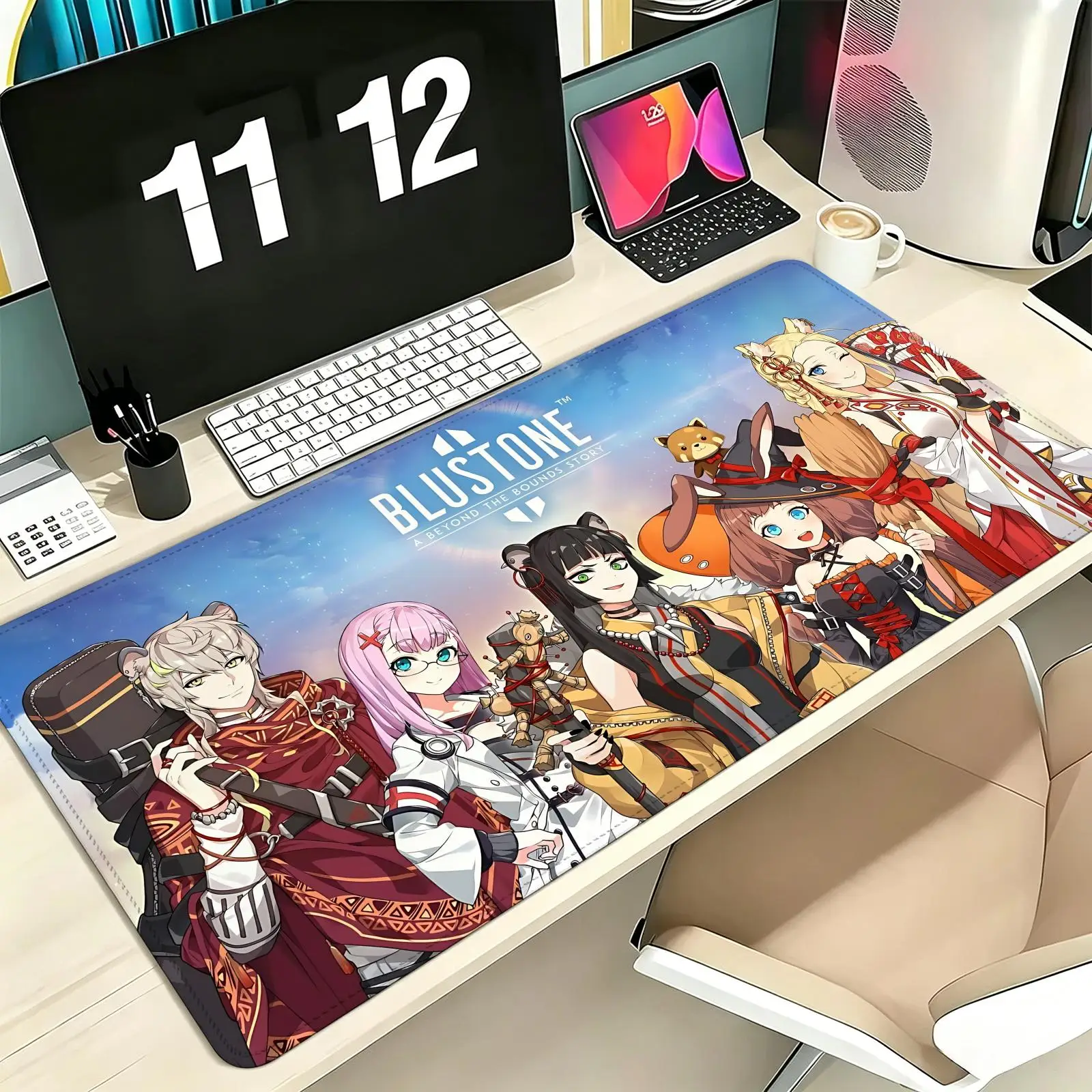 Mouse Pad Pro E-Sports XXL Gaming Mousepad Extra Large Non-Slip Stitched Edge Keyboard Laptop Desk Mat For PC Gamer Blustone 2