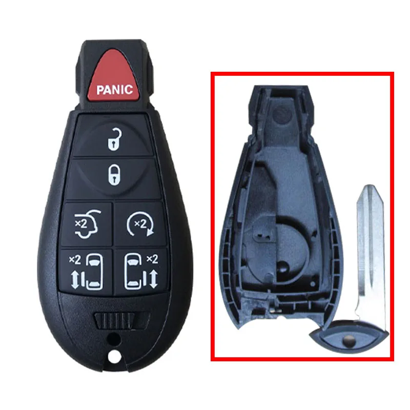 Sostituzione Smart Chiave A Distanza Caso Borsette Per Chrysler Per Jeep Per Dodge RAM Chiave A Distanza Senza Chiave Fob Caso Borsette GQ4-53T