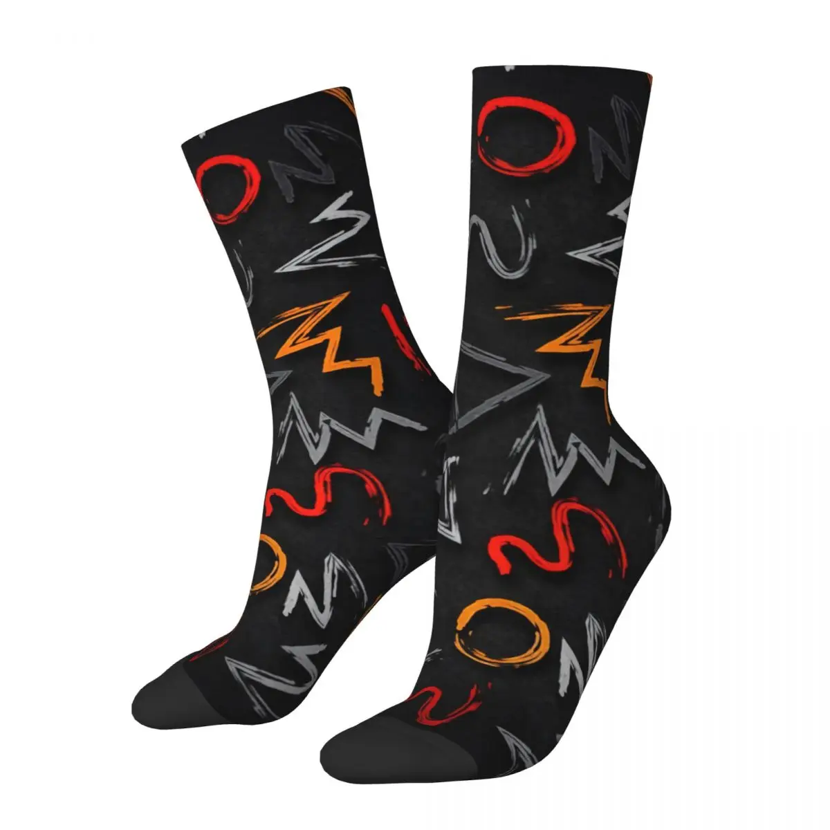 New Male Men Socks Novelty Grungy Graffiti Sock Sport Women Socks Spring Summer Autumn Winter