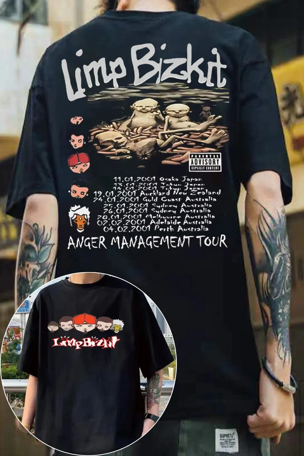 2026 Limp Bizkit Rock Band Graphic TShirt Mens Womens Cotton Tees Summer Casual Short Sleeve Round Neck Clothing Loose Unisex