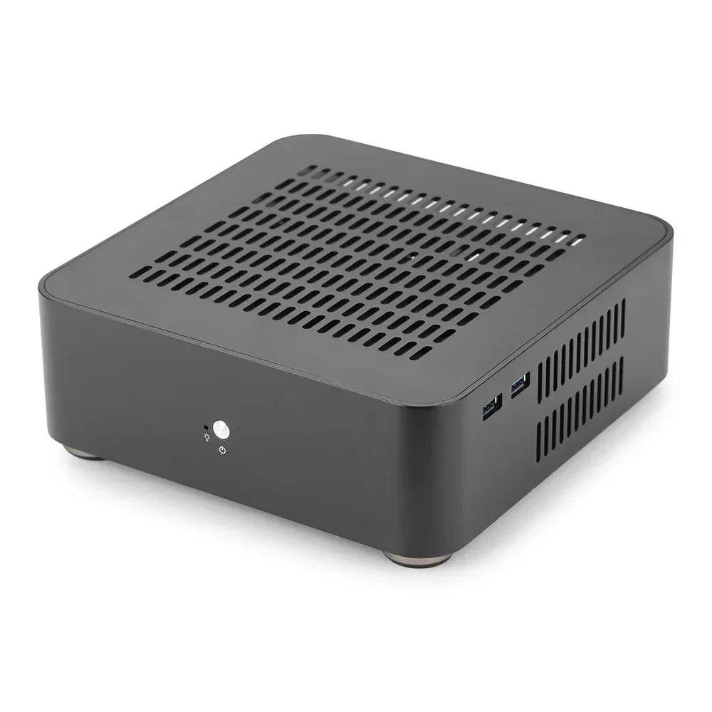 RGeek L65S Mini ITX Case Computer Case USB 2.0 3.0 Aluminum Mini PC Case HTPC Chassis - view 2