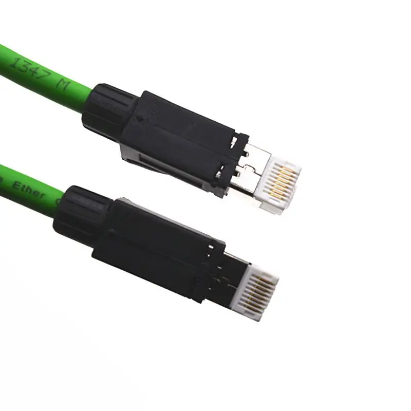 Highly Flexible Cat 6 Industrial Network Cable Shielded Gigabit Ethernet Ultra 5 Class Pure Copper Profinet Servo
