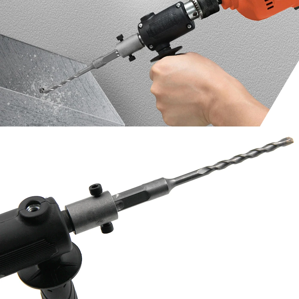 Electric hand drill, electric hammer converter, multifunctional household refitting device, drilling square collet impact drill