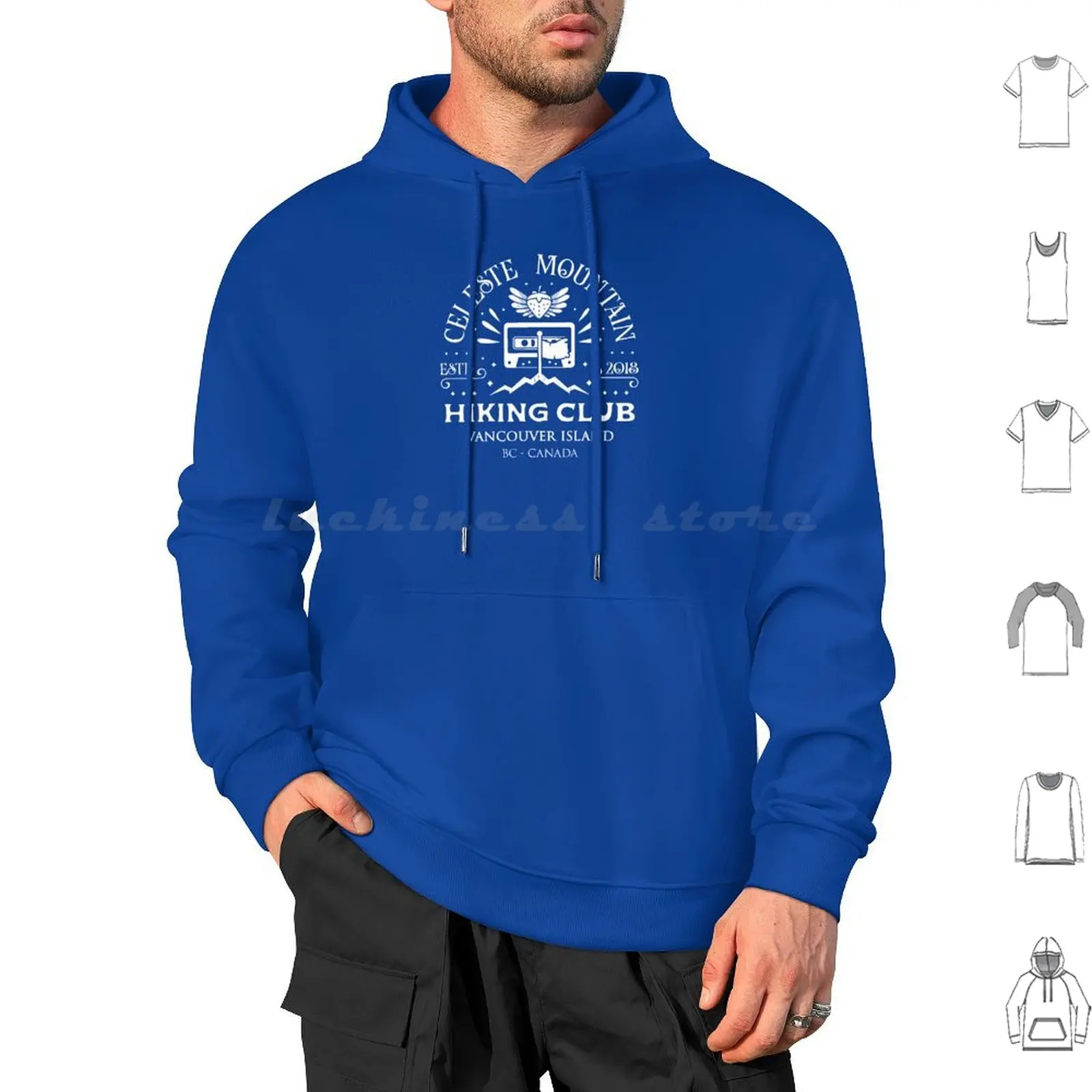 Celeste Mountain Hiking Emblem Hoodie cotton Long Sleeve Celeste Celeste Game Madeline Strawberry Strawberries Gaming