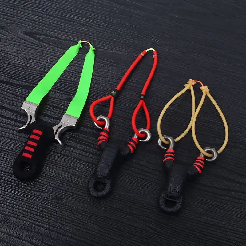 No Tie Fish Dart Slingshot Tendons Fish Shooting Tendon Set Four Tow Two High Elasticity Fish Shooting Reel Slingshot Tendons