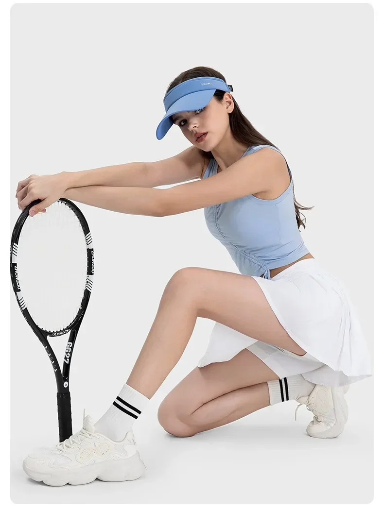 Rok tenis ringan Lemon Rival High-Rise terasa halus celana pendek lari Golf melar empat arah celana pendek Built-in dengan Pocke