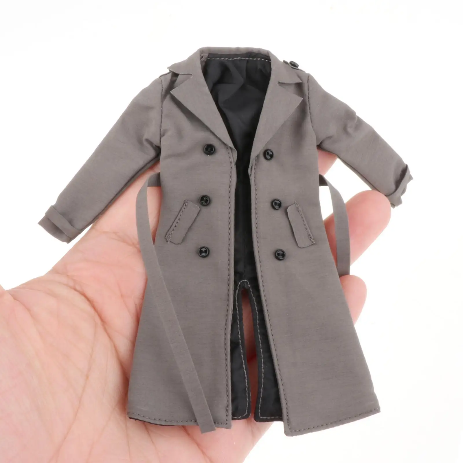 1:12 Scale Miniature Trench Coat Fashion Accessories Outfit Cosplay Miniature